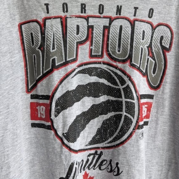 NBA Toronto Raptors long sleeve cotton tee shirt - Picture 2 of 5